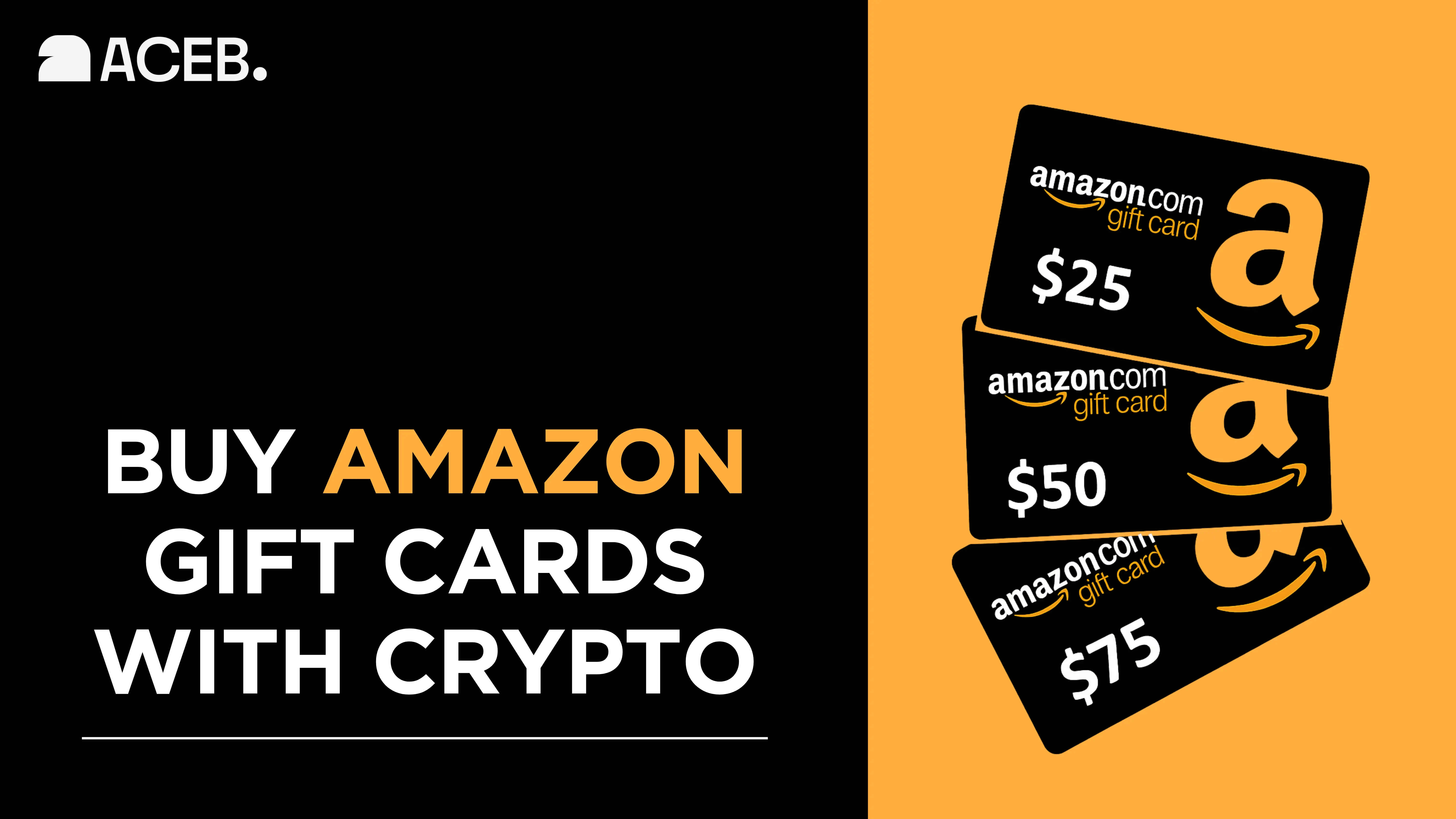 Buy Amazon Gift Cards with Crypto Globally